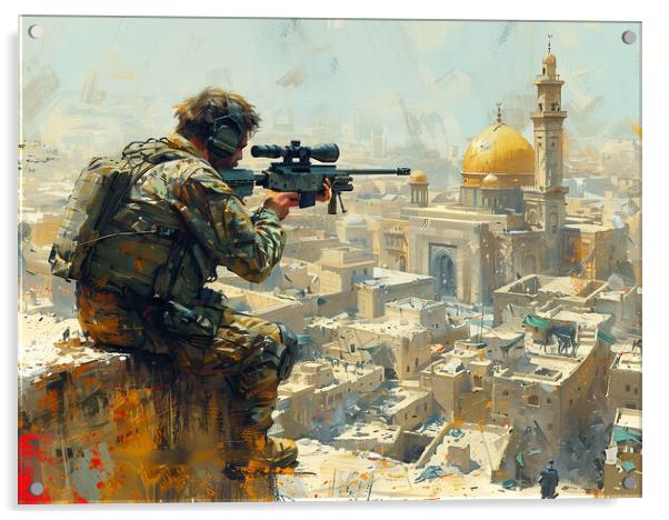 The Sniper Acrylic by Airborne Images