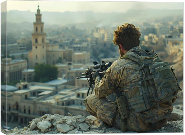 The Sniper Canvas Print by Airborne Images
