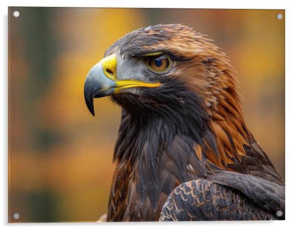 Golden Eagle Acrylic by Steve Smith
