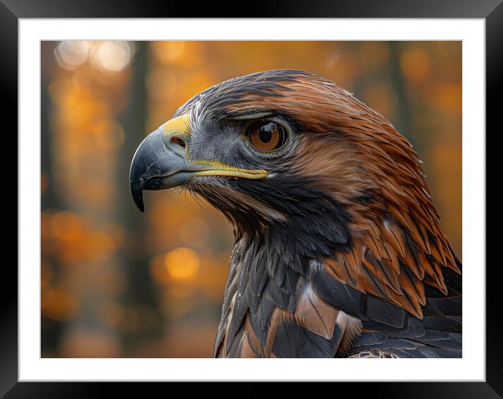 Golden Eagle Framed Mounted Print by Steve Smith