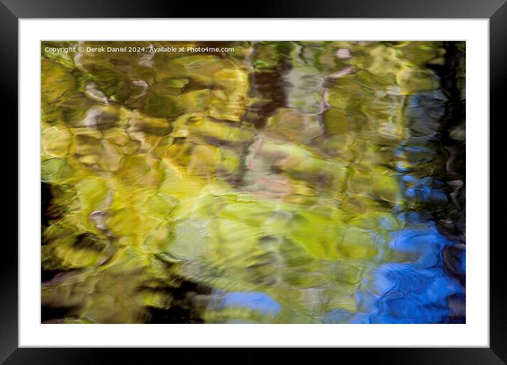 Abstract Reflection Framed Mounted Print by Derek Daniel