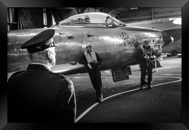 North American F86D Sabre Framed Print by J Biggadike