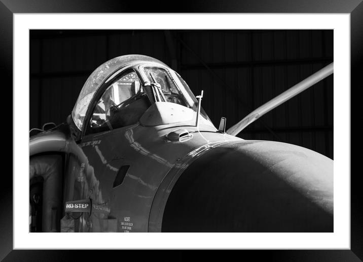 Sea Harrier ZD582 002 Framed Mounted Print by J Biggadike