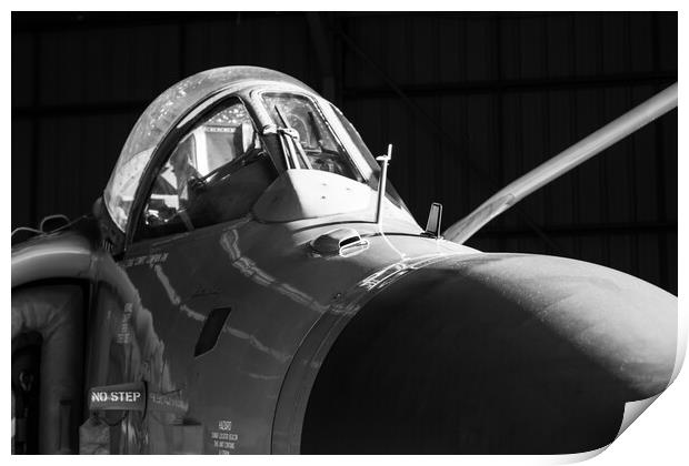Sea Harrier ZD582 002 Print by J Biggadike