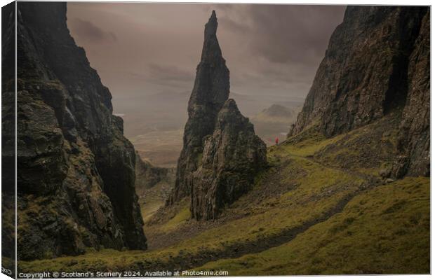The Needle, Quiraing, Isle of Skye. Canvas Print by Scotland's Scenery