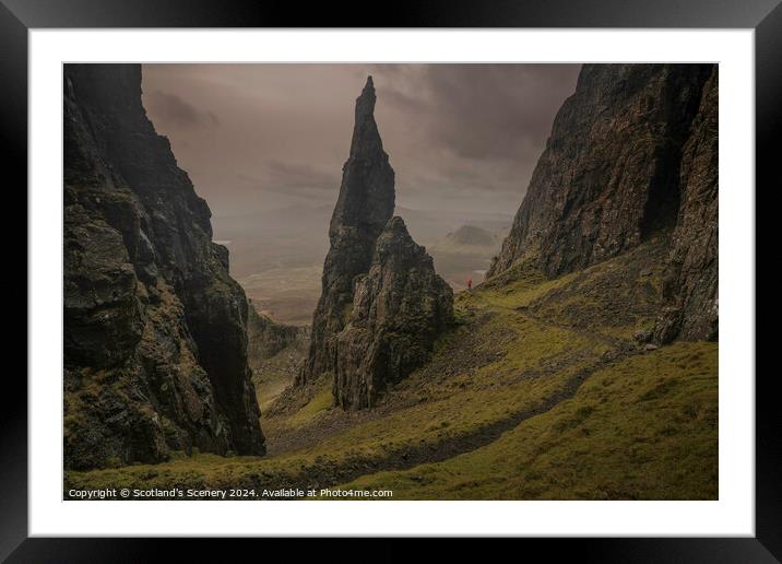 The Needle, Quiraing, Isle of Skye. Framed Mounted Print by Scotland's Scenery