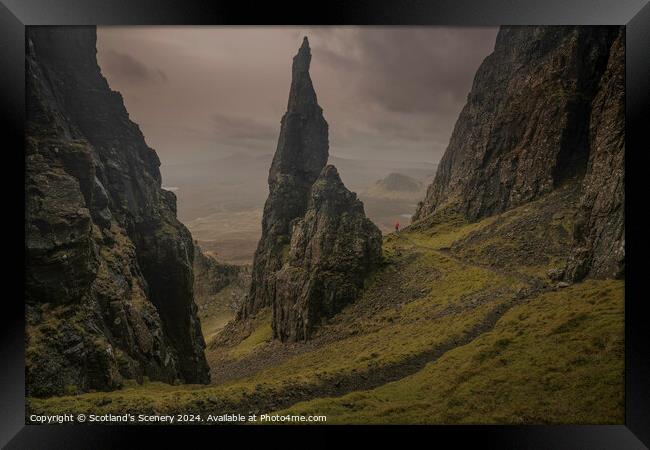 The Needle, Quiraing, Isle of Skye. Framed Print by Scotland's Scenery