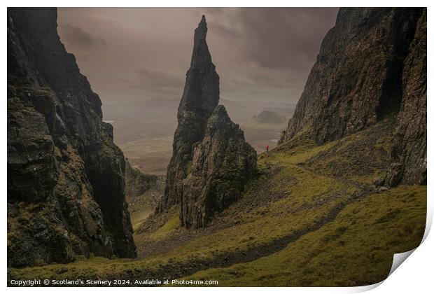 The Needle, Quiraing, Isle of Skye. Print by Scotland's Scenery