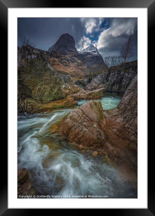 River Coe, Glencoe, Highlands Scotland. Framed Mounted Print by Scotland's Scenery