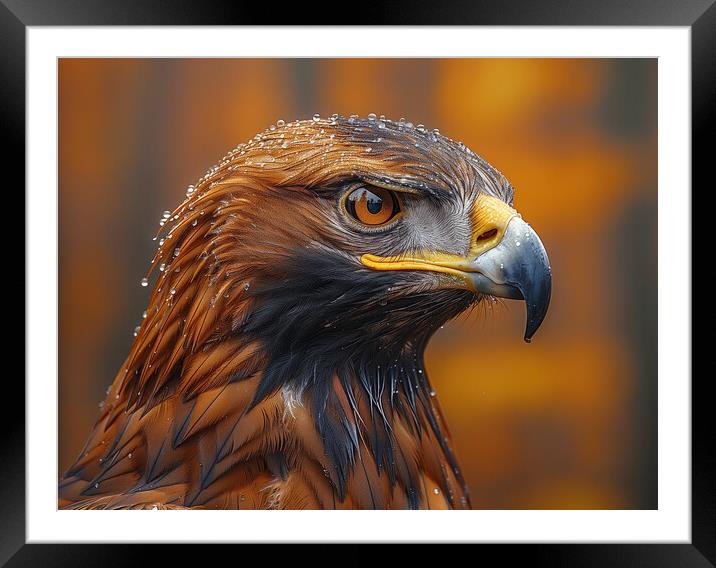 Golden Eagle Framed Mounted Print by Steve Smith