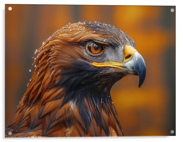 Golden Eagle Acrylic by Steve Smith