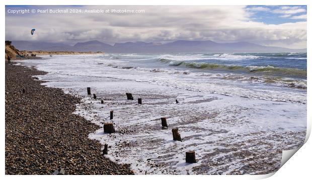 Newborough Beach Anglesey Coast Print by Pearl Bucknall