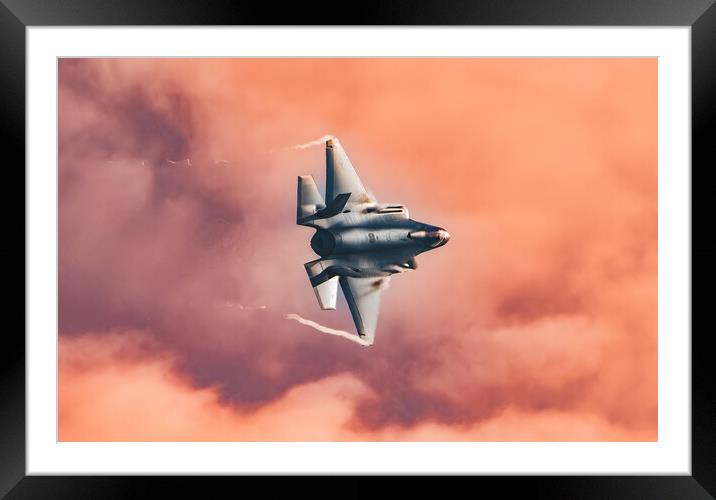 Fire in the sky Framed Mounted Print by Stephen Ward