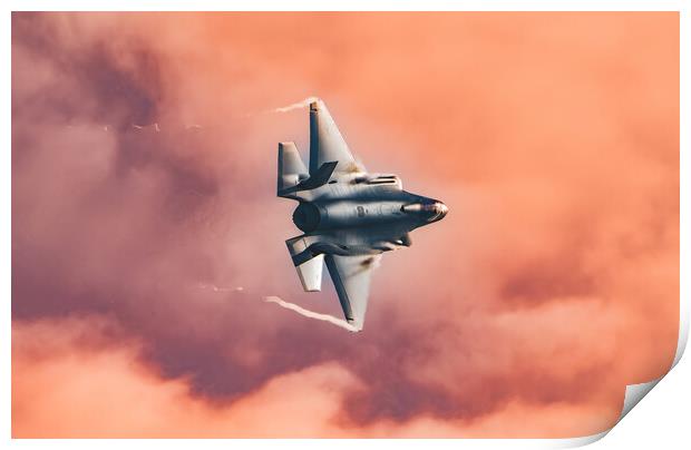 Fire in the sky Print by Stephen Ward