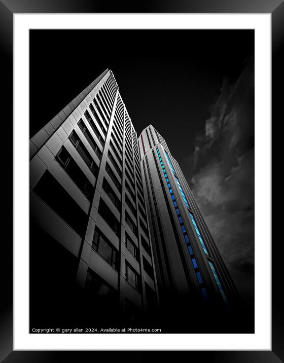 Skyscraper Framed Mounted Print by gary allan