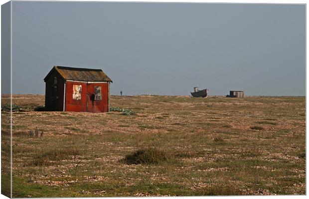 Dungeness lonely landscape Canvas Print by mark blower