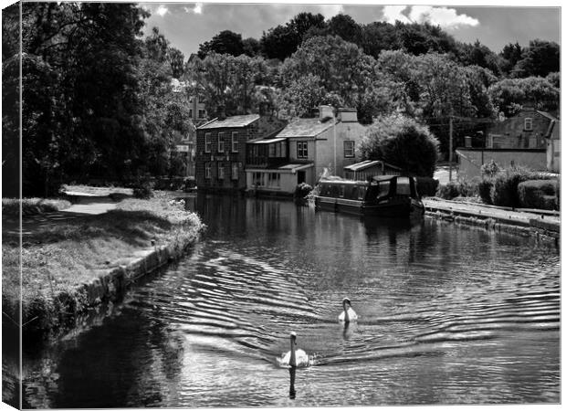 Rodley Barge Leeds Canvas Print by Darren Galpin