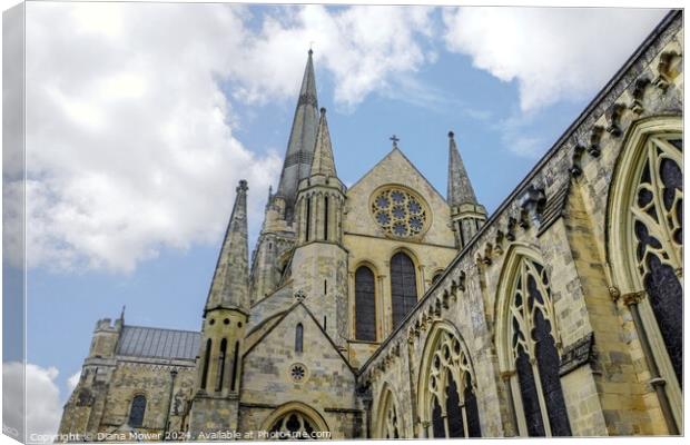 Chichester Cathedral Spire Canvas Print by Diana Mower