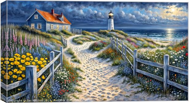 Beach Retreat Canvas Print by Ian Mitchell