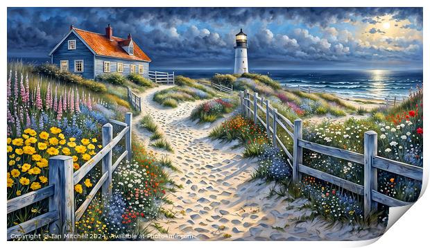 Beach Retreat Print by Ian Mitchell