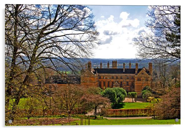 Batsford House Moreton In Marsh Cotswolds UK Acrylic by Andy Evans Photos