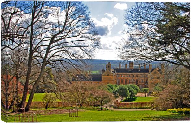 Batsford House Moreton In Marsh Cotswolds UK Canvas Print by Andy Evans Photos