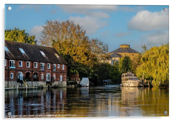 The Thames at Abingdon Acrylic by Ian Lewis