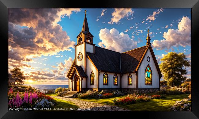 Church By The Sea Framed Print by Ian Mitchell