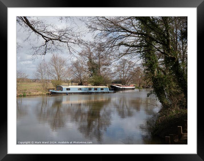 Boats on the River Medway Framed Mounted Print by Mark Ward