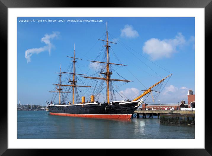 HMS Warrior  Framed Mounted Print by Tom McPherson