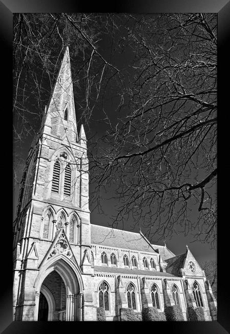 Sheffield St John's Church Ranmoor. Framed Print by Darren Galpin