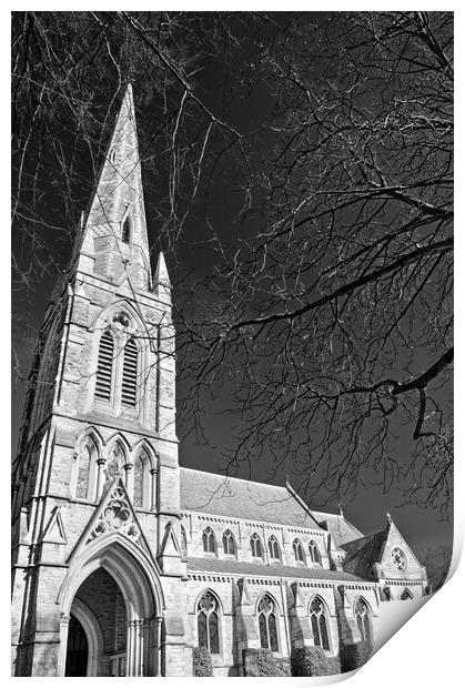 Sheffield St John's Church Ranmoor. Print by Darren Galpin
