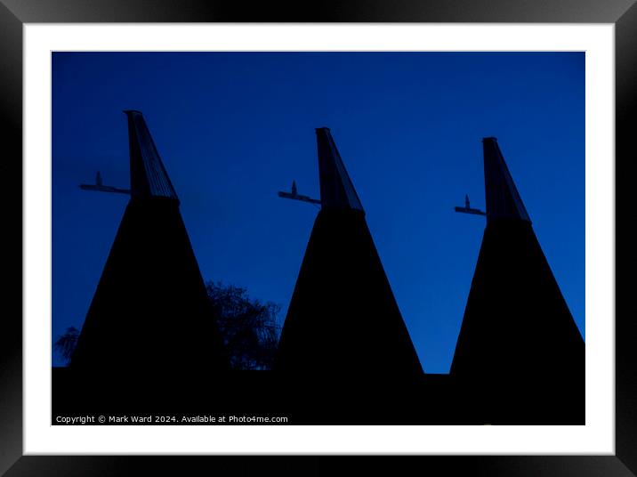The Kent Sky by Night. Framed Mounted Print by Mark Ward