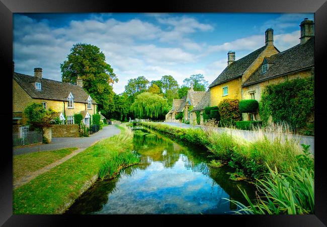 Lower Slaughter Cotswolds  Framed Print by Alison Chambers