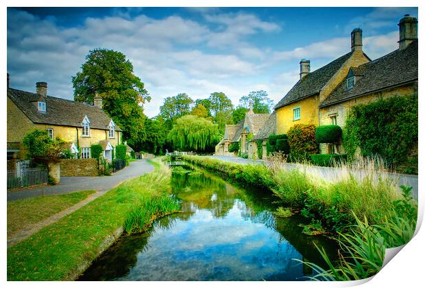 Lower Slaughter Cotswolds  Print by Alison Chambers