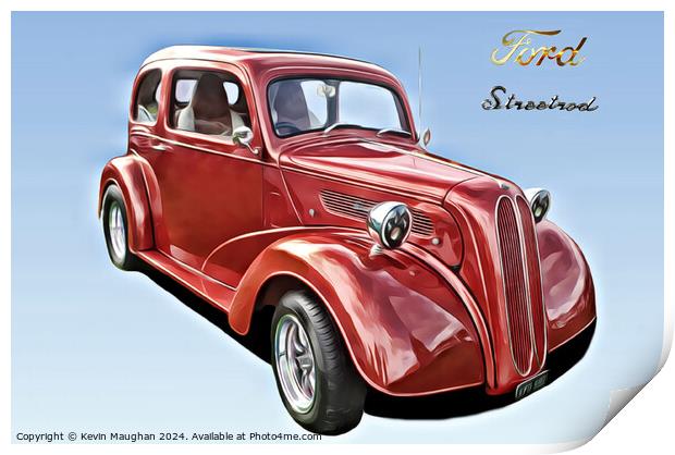 Ford Pop Streetrod Print by Kevin Maughan