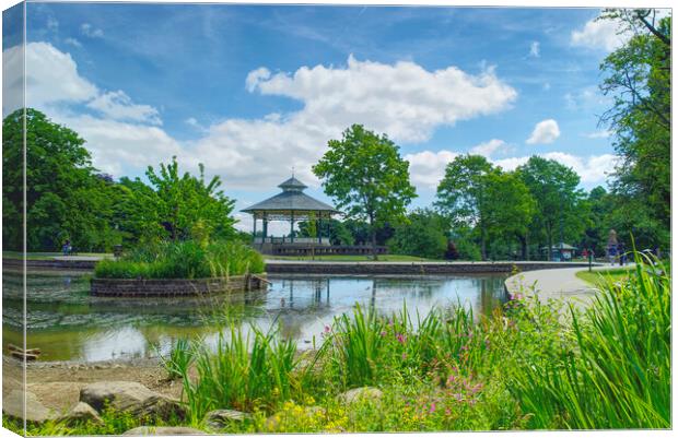 Greenhead Park Huddersfield  Canvas Print by Alison Chambers