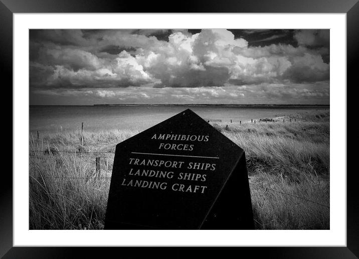 Utah Beach Normandy France Framed Mounted Print by Andy Evans Photos