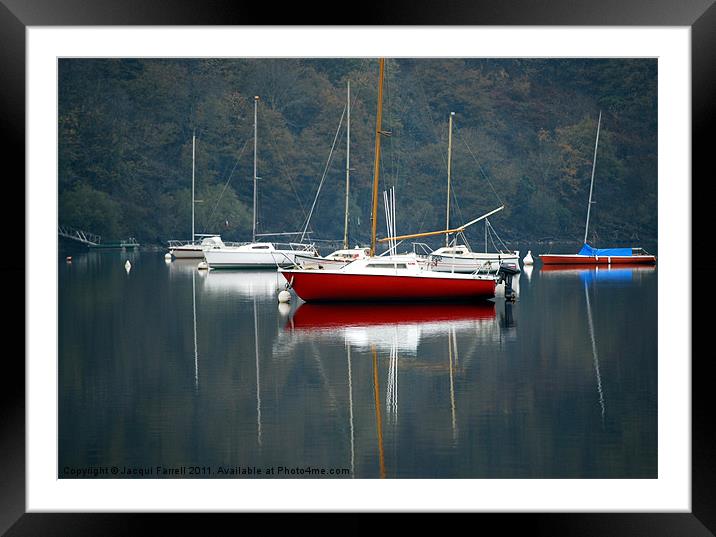 Fishing Boats Framed Mounted Print by Jacqui Farrell