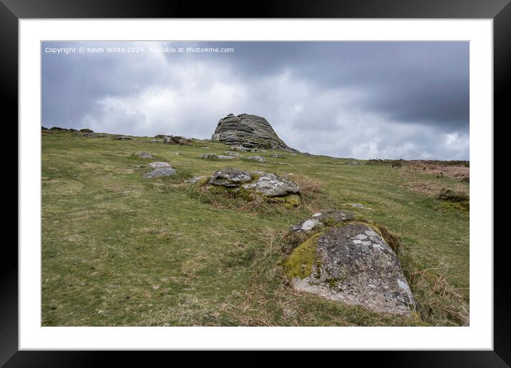 Moody Dartmoor Framed Mounted Print by Kevin White