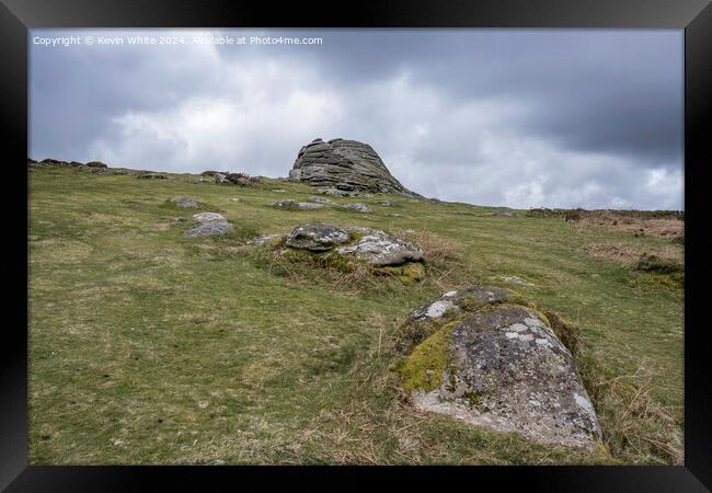 Moody Dartmoor Framed Print by Kevin White