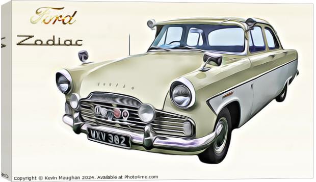 1959 Ford Zodiac  Canvas Print by Kevin Maughan