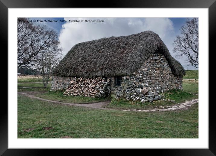 Leanach Cottage, Culloden Battlefield Framed Mounted Print by Tom McPherson