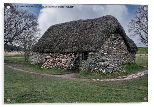 Leanach Cottage, Culloden Battlefield Acrylic by Tom McPherson