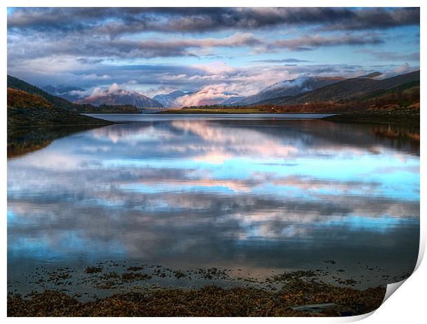 Morning Reflections On Loch Leven Print by Aj’s Images