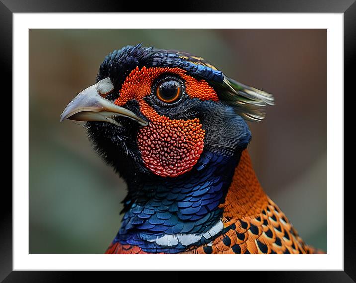 Pheasant Framed Mounted Print by Steve Smith