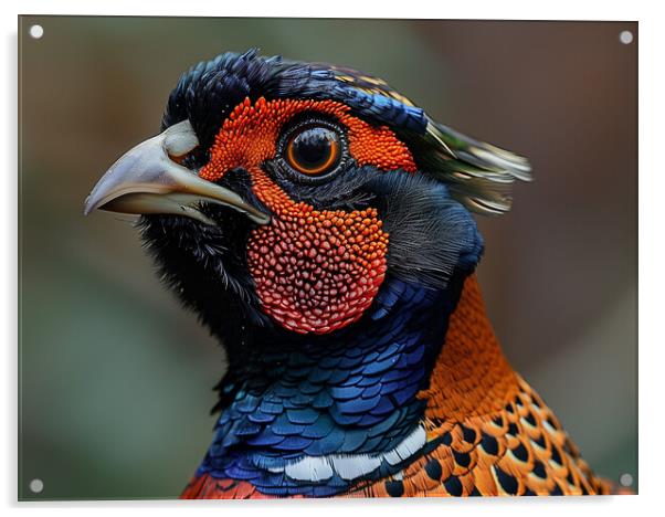 Pheasant Acrylic by Steve Smith