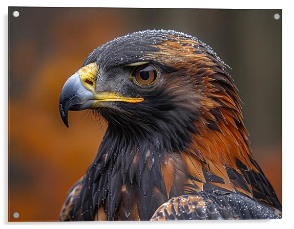 Golden Eagle Acrylic by Steve Smith