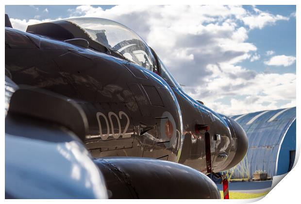 Sea Harrier ZD582 Print by J Biggadike