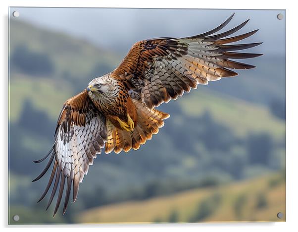 Red Kite Acrylic by Steve Smith